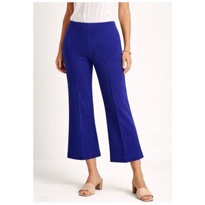 MAEVE by Anthropologie Women’s Size LP Cobalt Blue Margot Kick Flare Crop Pant
